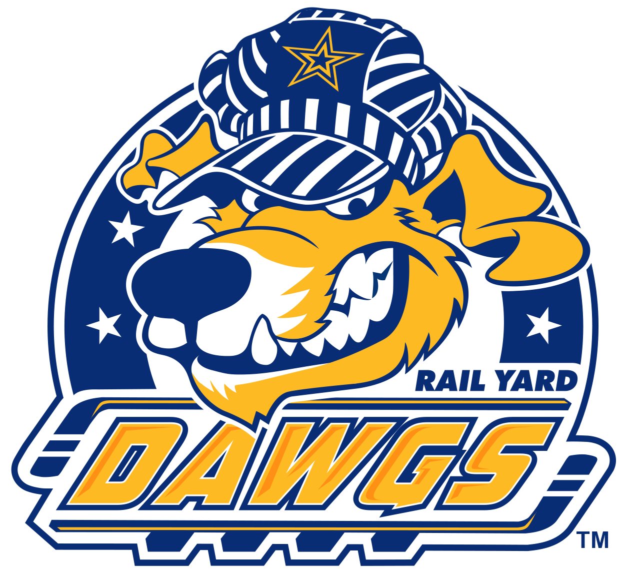 Roanoke Rail Yard Dawgs Logo