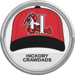 Hickory Crawdads logo and symbol