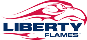 Liberty Flames logo and symbol